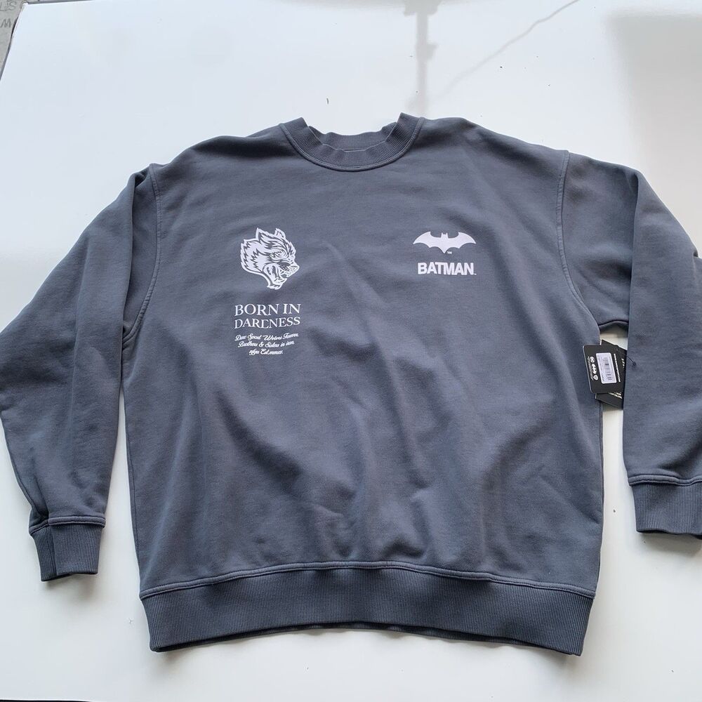 Darc Sport Batman x Wolves Born in Darkness Crewneck Gray Large Limited Edition